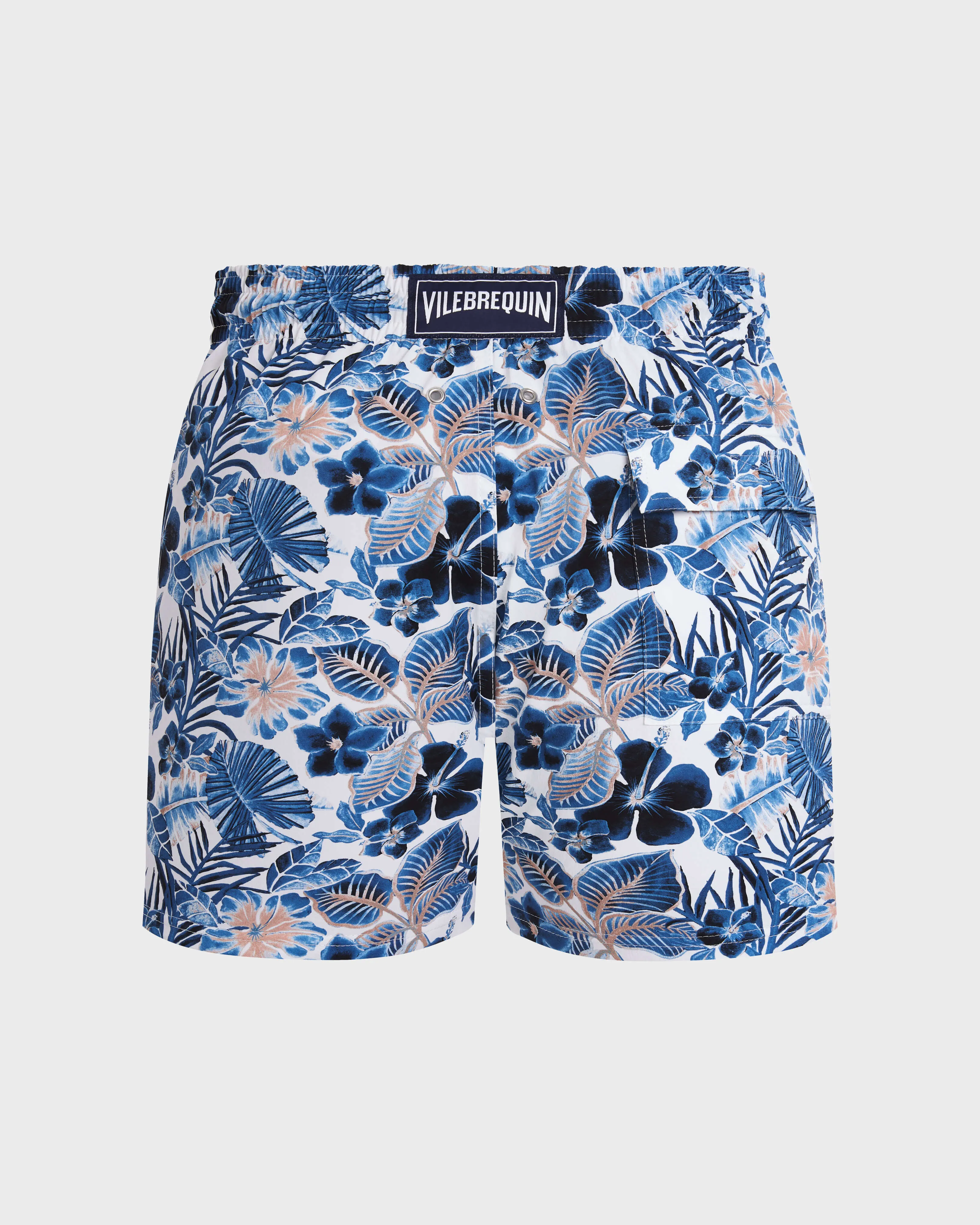 Vilebrequin - Kurze Island Flowers Stretch-badeshorts Für Herren - Bademode - Monrise - Weiss - Größe S – Bild 2
