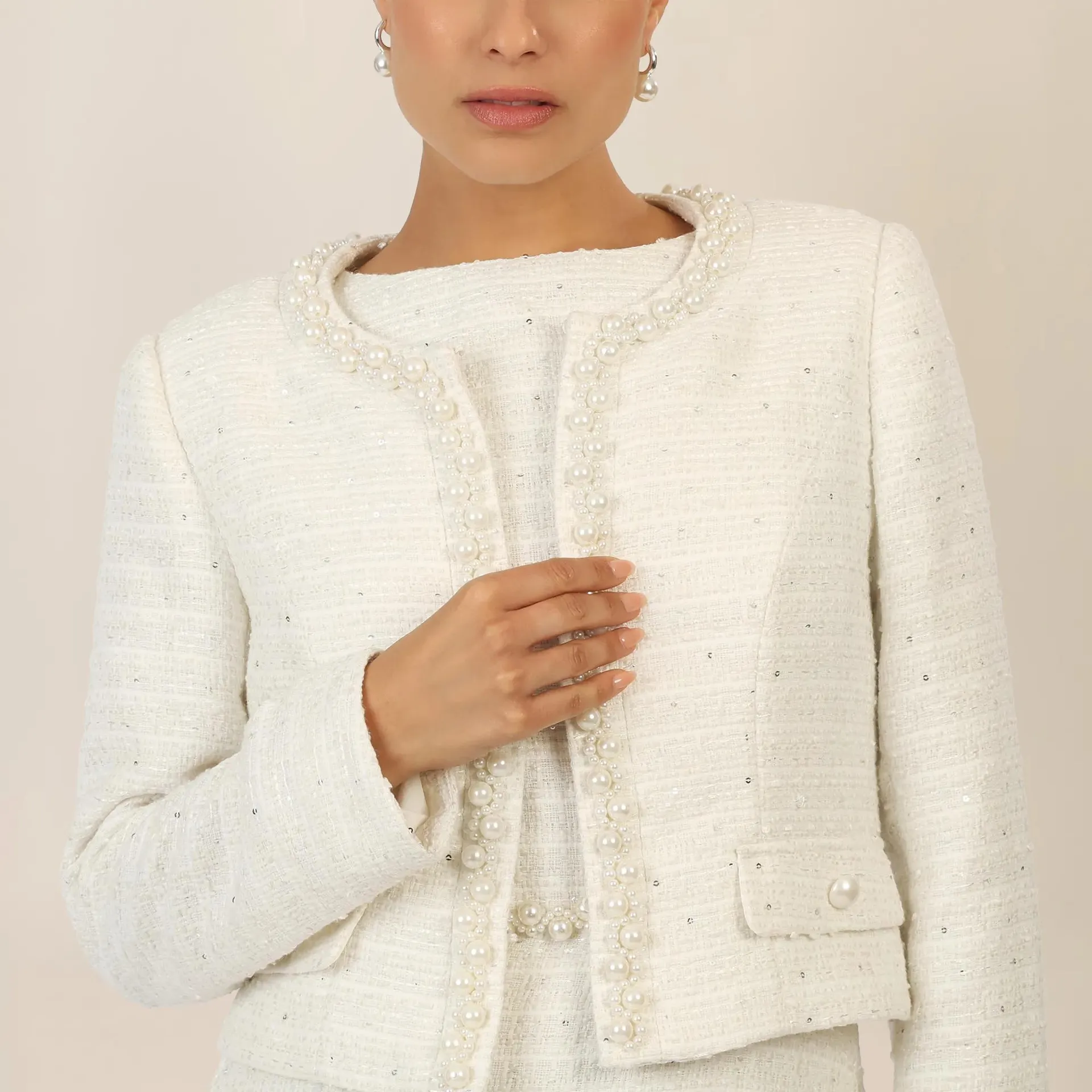 Apart - Bloucléblazer - Größe 40 - creme – Bild 3