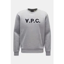 A.P.C. - Herren - Rundhals-Sweatshirt %27Standard Grand VPC%27 grau meliert A.P.C. - Herren - Rundhals-Sweatshirt %27Standard Grand VPC%27 grau meliert
