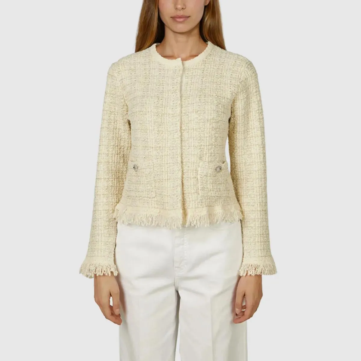 Marc Aurel - Strickjacke - Größe 42 - beige – Bild 4