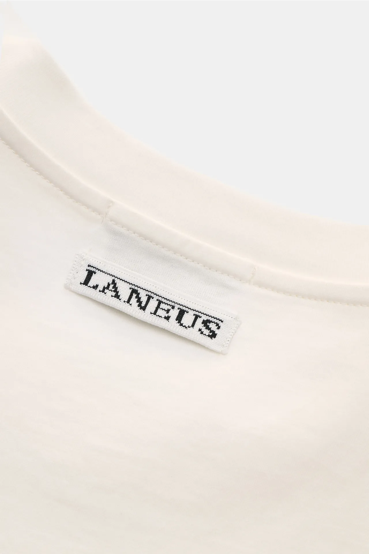 Laneus - Herren - Rundhals-T-Shirt offwhite – Bild 5