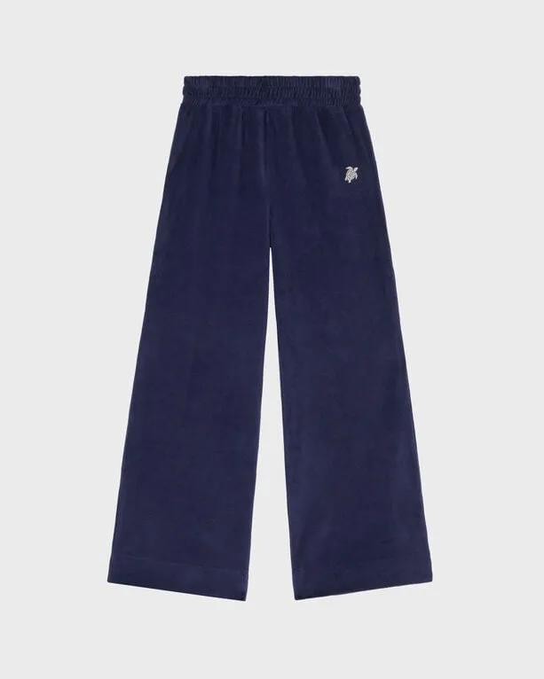 Vilebrequin - Samt-jogginghose Mit Gestickter Schildkröte Für Jungen - Hose - Genzi - Blau - Größe 6 Vilebrequin - Samt-jogginghose Mit Gestickter Schildkröte Für Jungen - Hose - Genzi - Blau - Größe 6