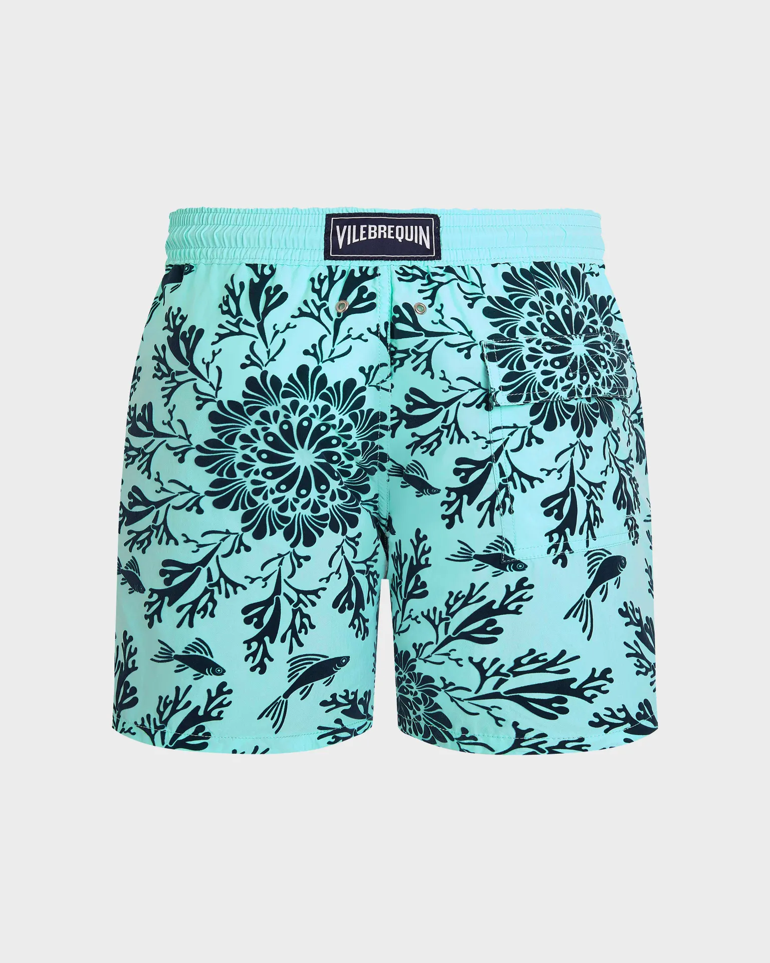 Vilebrequin - Beflockte Coral Mandala Badeshorts Für Herren - Bademode - Moorea - Blau - Größe XXXL – Bild 2