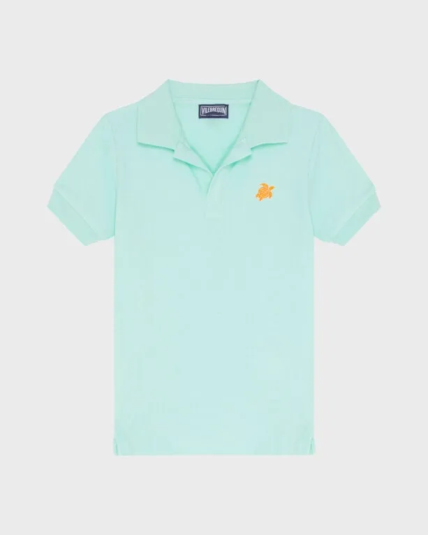 Vilebrequin - Polohemd Aus Baumwollpikee Mit Aufgestickter Schildkröte Für Jungen - Polohemd - Gemimi - Grün - Größe 6 Vilebrequin - Polohemd Aus Baumwollpikee Mit Aufgestickter Schildkröte Für Jungen - Polohemd - Gemimi - Grün - Größe 6