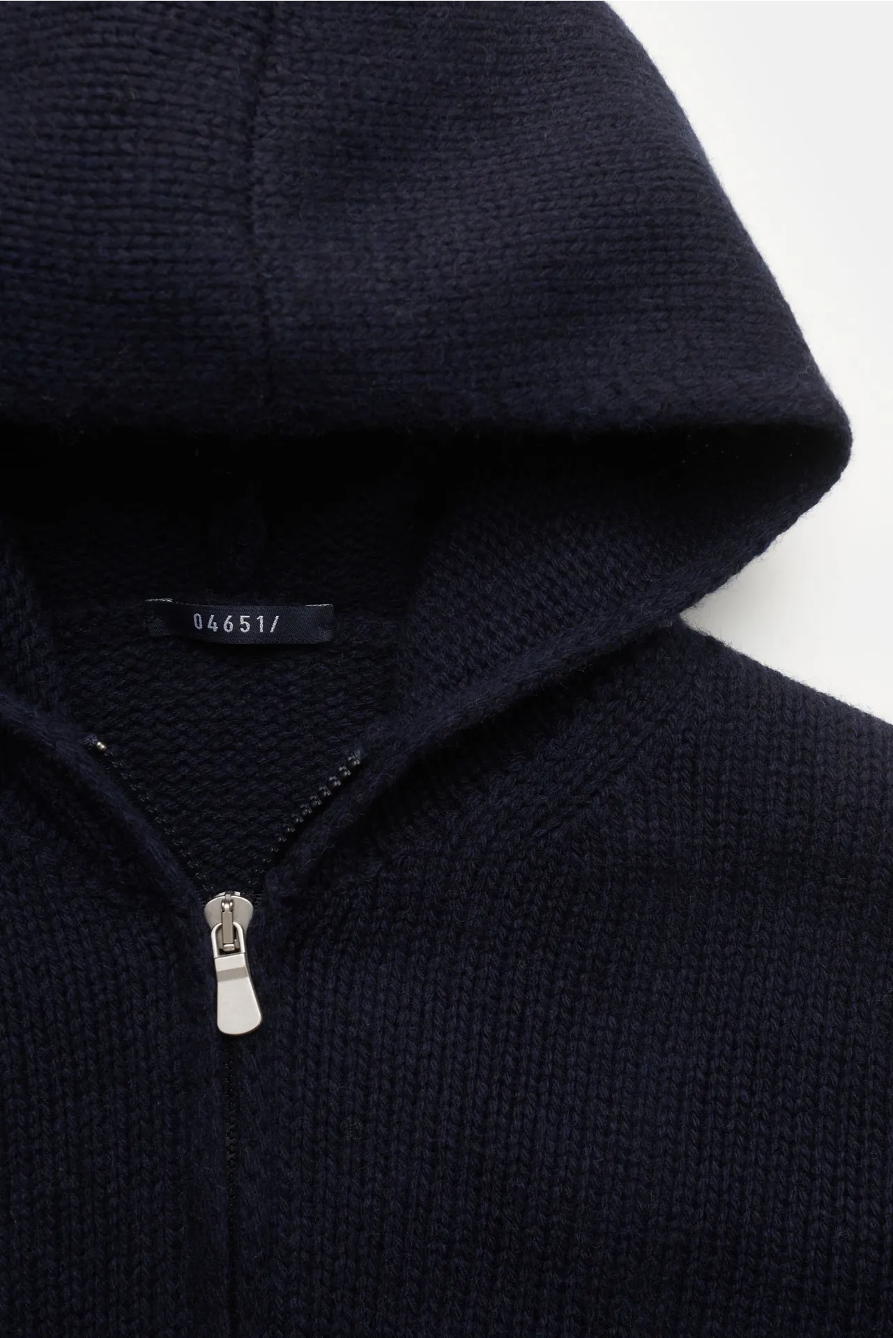 04651/ A trip in a bag - Herren - Strickjacke 'Blended Full Zip' navy – Bild 2