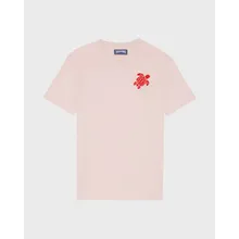 Vilebrequin - T-shirt Aus Bio-baumwolle Mit Aufgestickter Schildkröte Für Herren - T-shirt - Portisol - Rosa - Größe M Vilebrequin - T-shirt Aus Bio-baumwolle Mit Aufgestickter Schildkröte Für Herren - T-shirt - Portisol - Rosa - Größe M