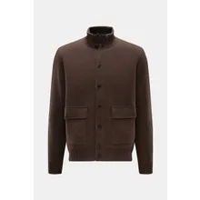 Fioroni - Herren - Cashmere Cardigan dunkelbraun meliert Fioroni - Herren - Cashmere Cardigan dunkelbraun meliert