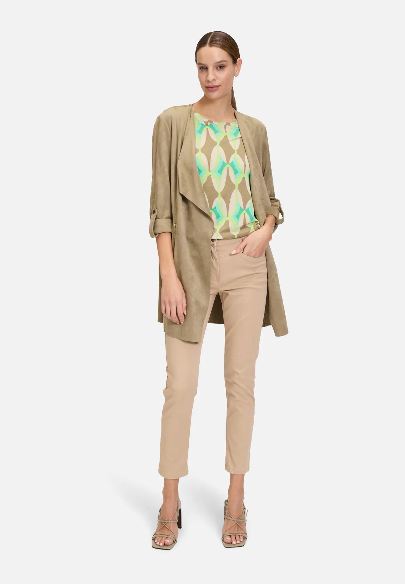 Blazer-Jacke ohne Verschluss – Bild 2