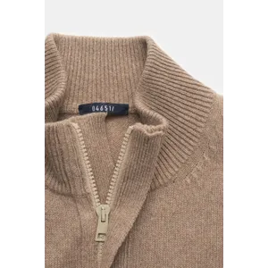 04651/ A trip in a bag - Herren - Cashmere Troyer beige meliert