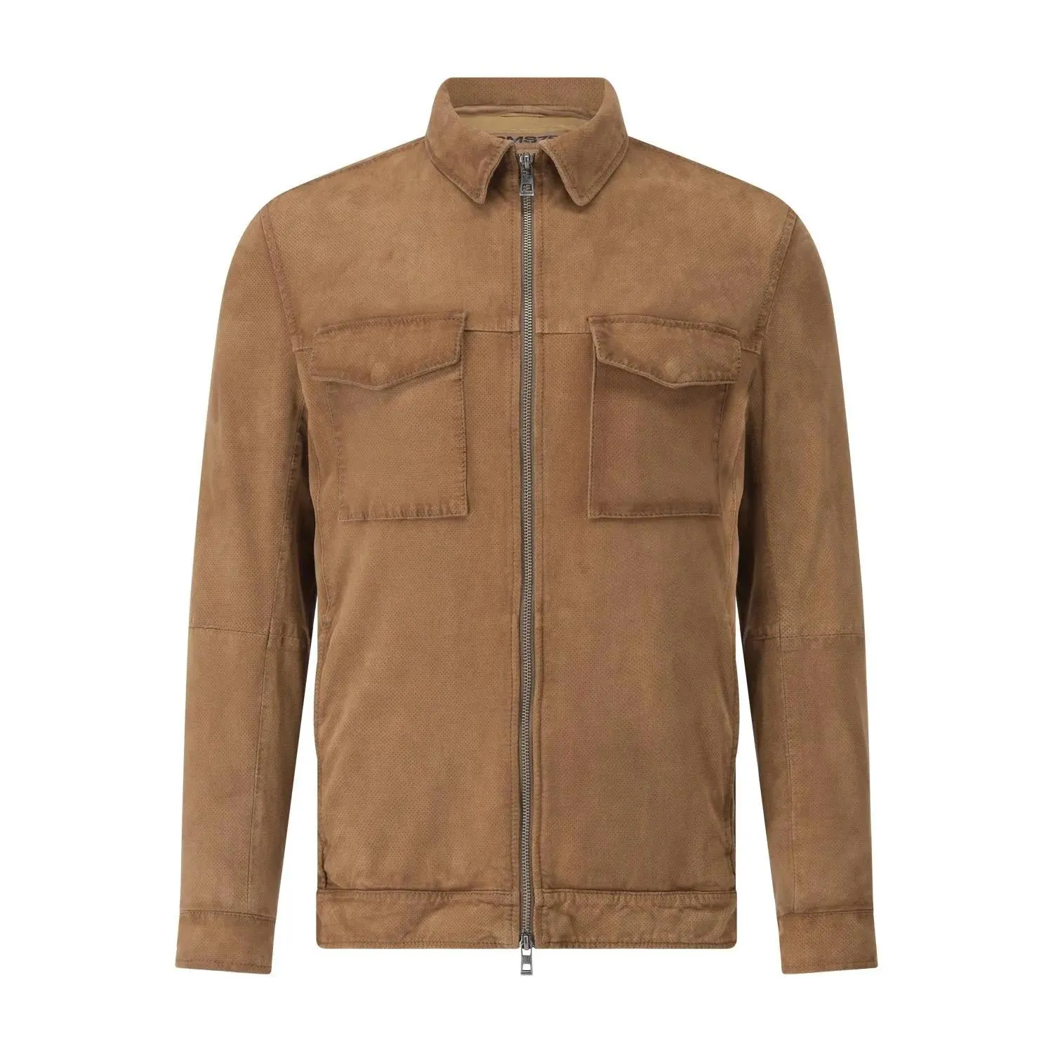GMS-75 - Overshirt aus Veloursleder - Größe XL - braun GMS-75 - Overshirt aus Veloursleder - Größe XL - braun