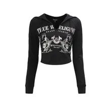 True Religion - Hoodie - Größe L - schwarz True Religion - Hoodie - Größe L - schwarz