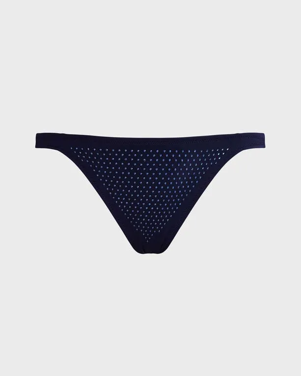Vilebrequin - Mini-bikinihose Mit Strass Für Damen - Bademode - Lili - Blau - Größe S Vilebrequin - Mini-bikinihose Mit Strass Für Damen - Bademode - Lili - Blau - Größe S