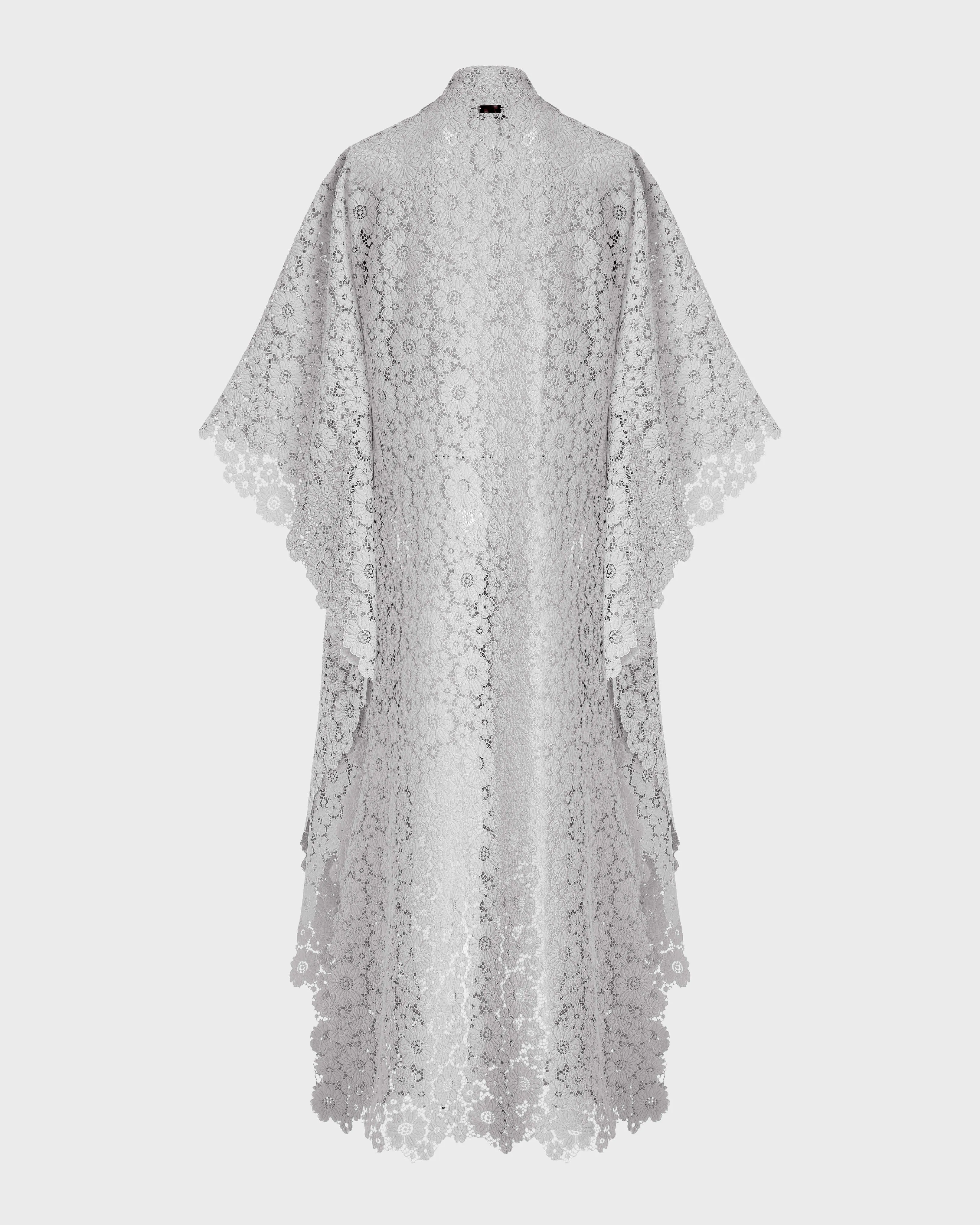 Vilebrequin - Damen Guipure-kimono Mit Blumen-spitze - Kimono - Kiyomi - Weiss - Größe OSFA – Bild 2