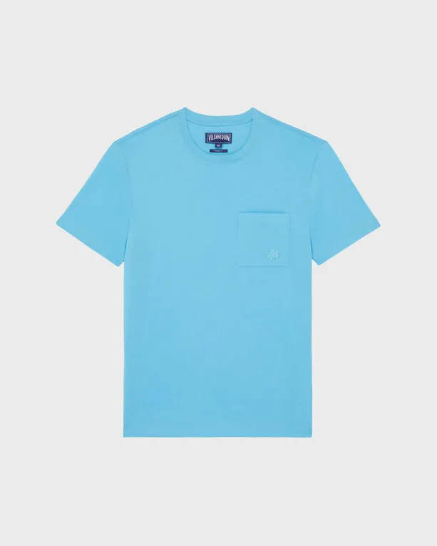 Vilebrequin - Solid T-shirt Aus Bio-baumwolle Für Herren - T-shirt - Titan - Blau - Größe XXL Vilebrequin - Solid T-shirt Aus Bio-baumwolle Für Herren - T-shirt - Titan - Blau - Größe XXL