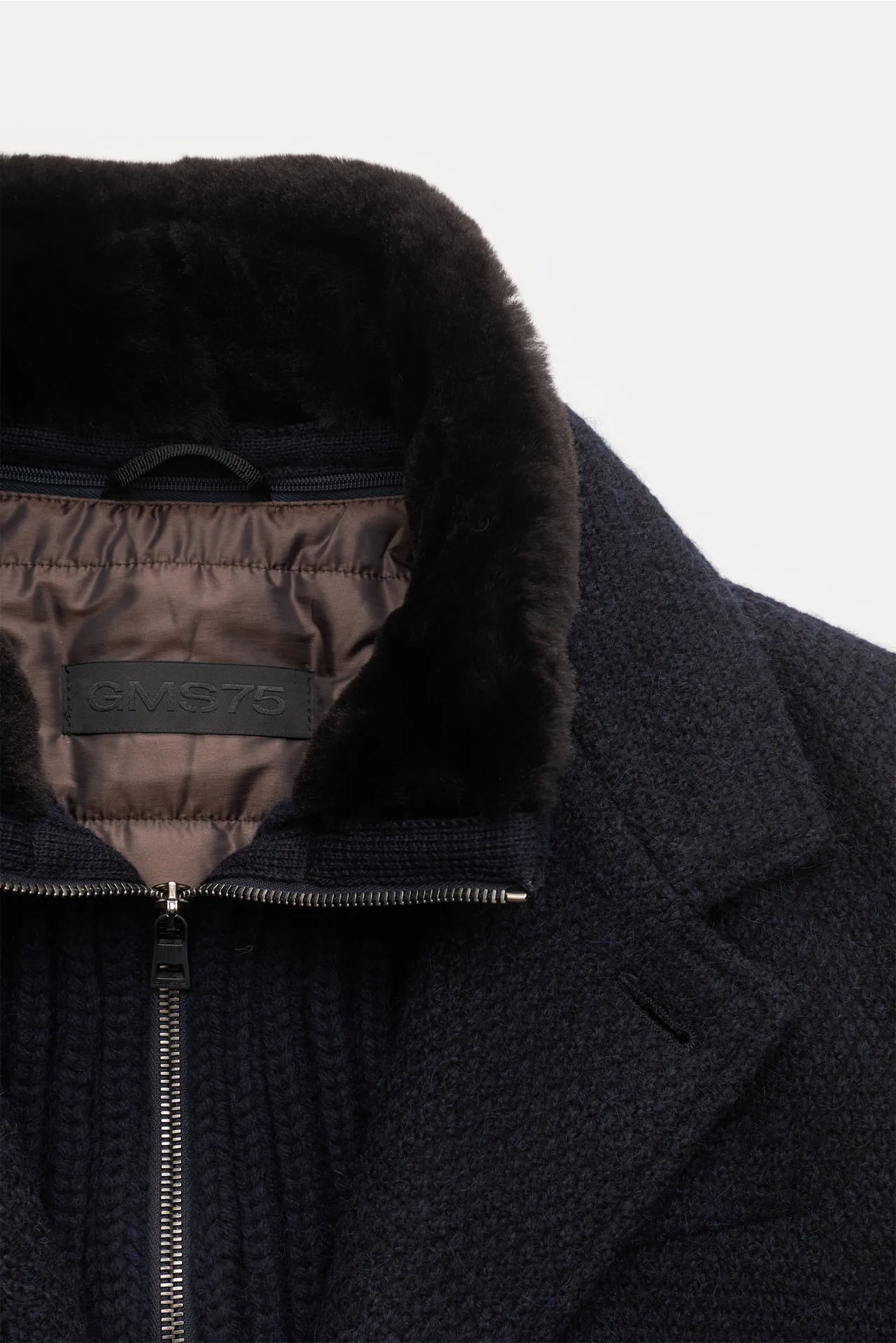 GMS75 - Herren - Strickmantel navy – Bild 4