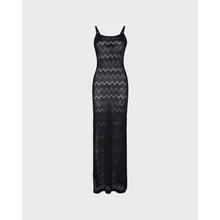 Vilebrequin - Langes Mesh-kleid Für Damen - Kleid - Lisanna - Schwarz - Größe L Vilebrequin - Langes Mesh-kleid Für Damen - Kleid - Lisanna - Schwarz - Größe L
