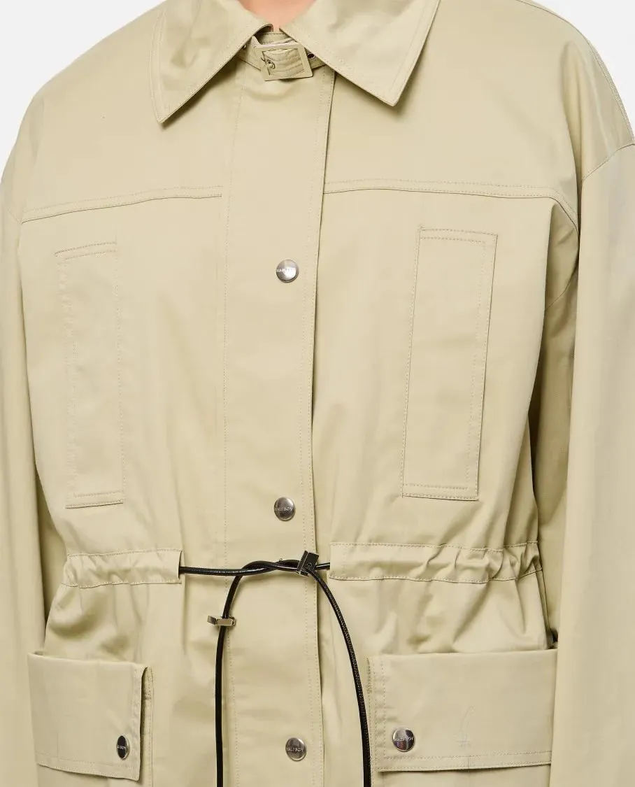 HALFBOY - Biege Parka With Drawstring Waist - Größe M - beige – Bild 2