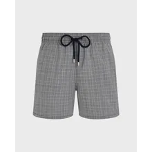 Vilebrequin - Prince Of Wales Check Badeshorts Aus Ultradünner Wolle Für Herren - Bademode - Moopea - Blau - Größe XL Vilebrequin - Prince Of Wales Check Badeshorts Aus Ultradünner Wolle Für Herren - Bademode - Moopea - Blau - Größe XL