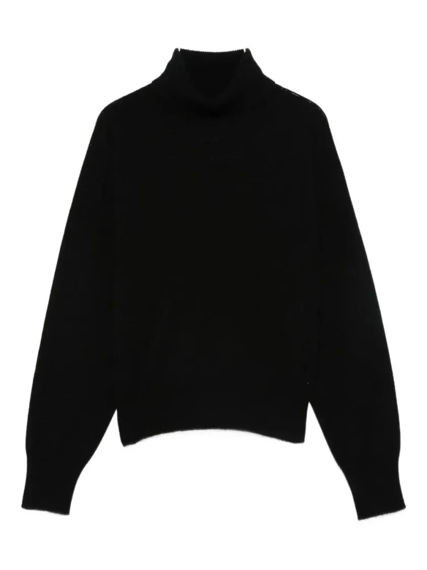 Vanise - High Neck Black Knit Sweater - Größe 44 - schwarz Vanise - High Neck Black Knit Sweater - Größe 44 - schwarz
