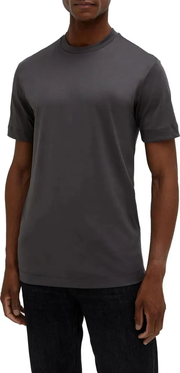 VALENZA - Interlock Supima T-Shirt Dark Grey - Größe L - grau VALENZA - Interlock Supima T-Shirt Dark Grey - Größe L - grau