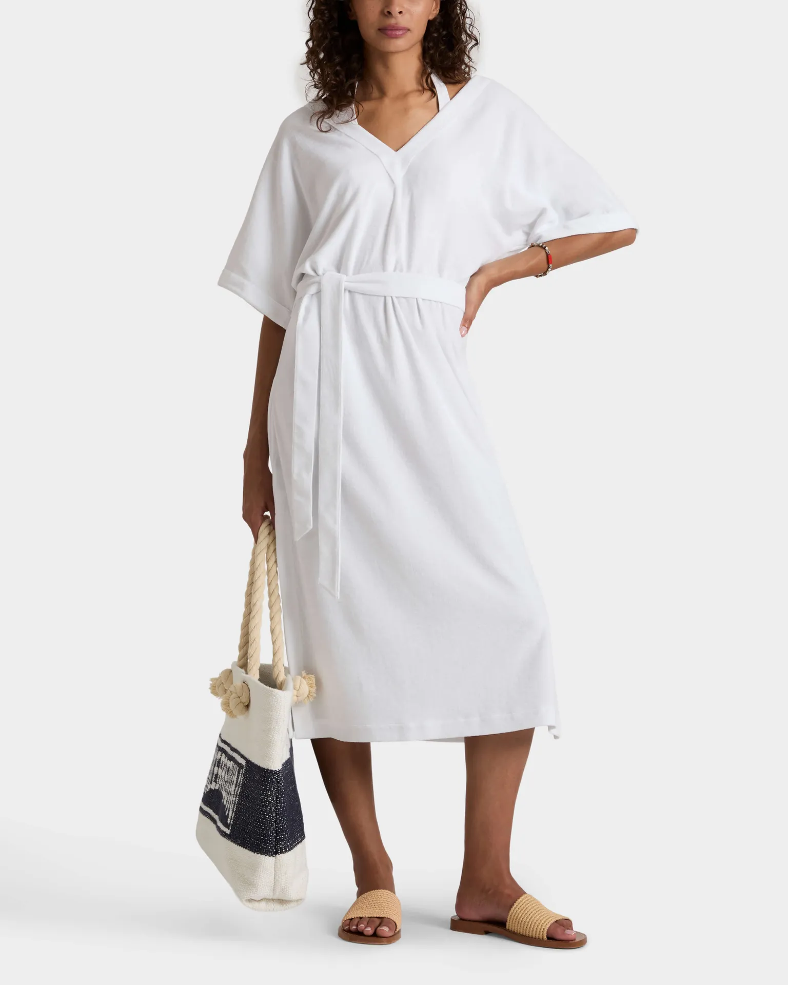 Vilebrequin - Solid Frottee-kaftan Zum Wenden Für Damen - Kleid - Leyla - Weiss - Größe S – Bild 3