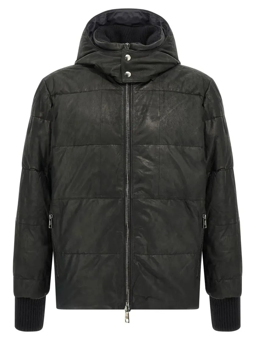 Giorgio Brato - Removable Hood Down Jacket - Größe 48 - schwarz Giorgio Brato - Removable Hood Down Jacket - Größe 48 - schwarz