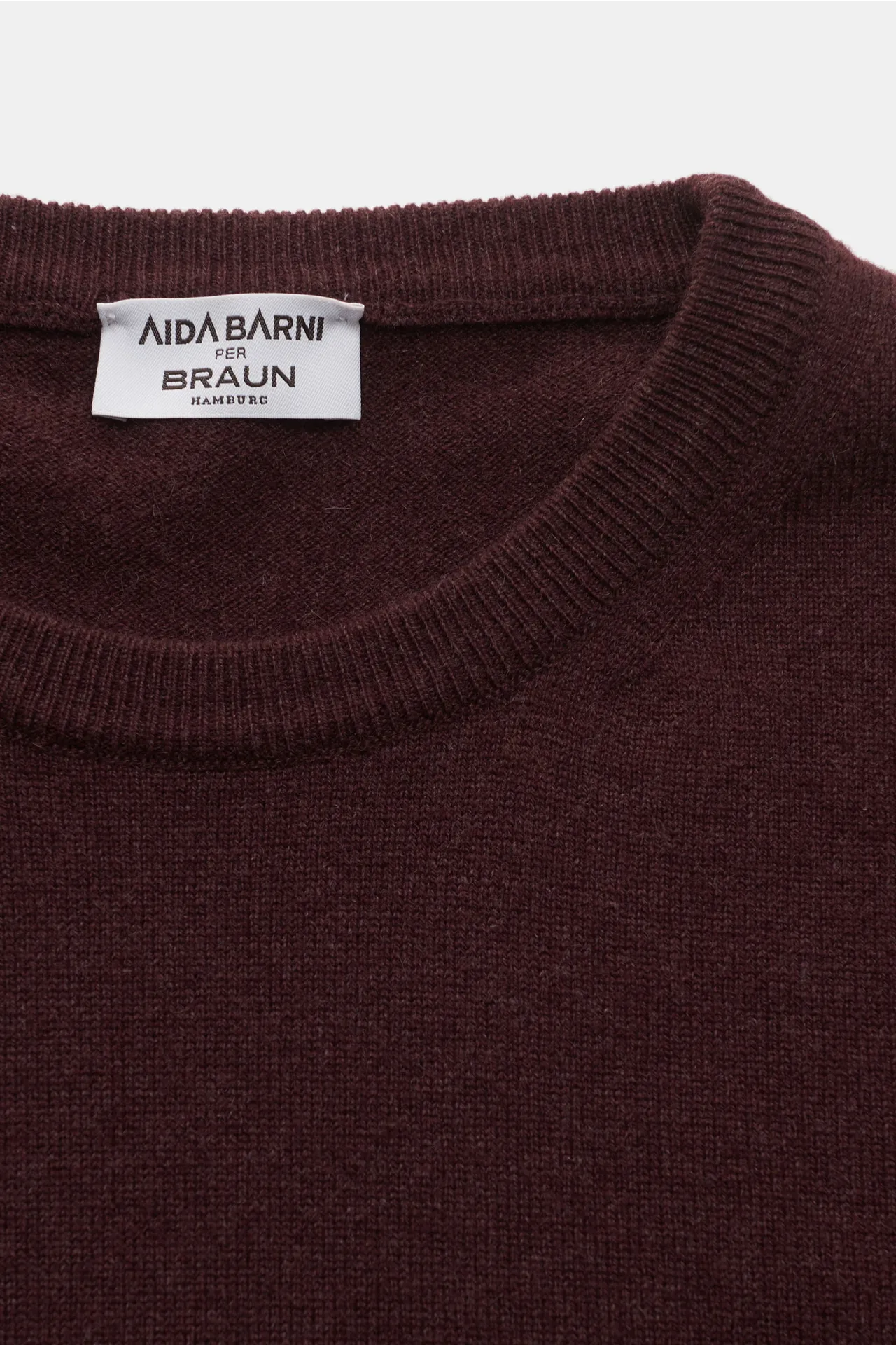 Aida Barni - Herren - Cashmere Rundhalspullover bordeaux – Bild 2