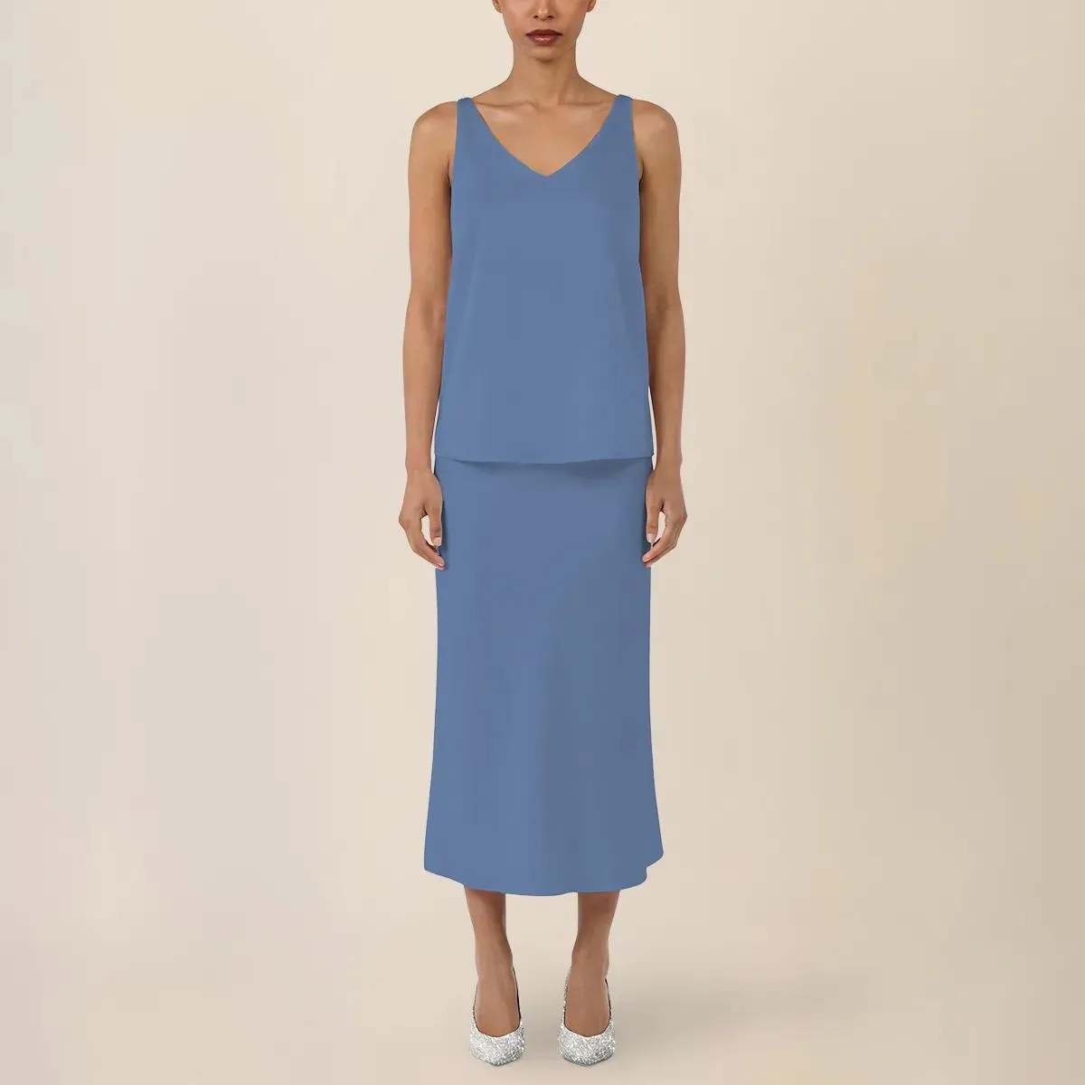 Apart - Satintop - Größe 38 - blau – Bild 4