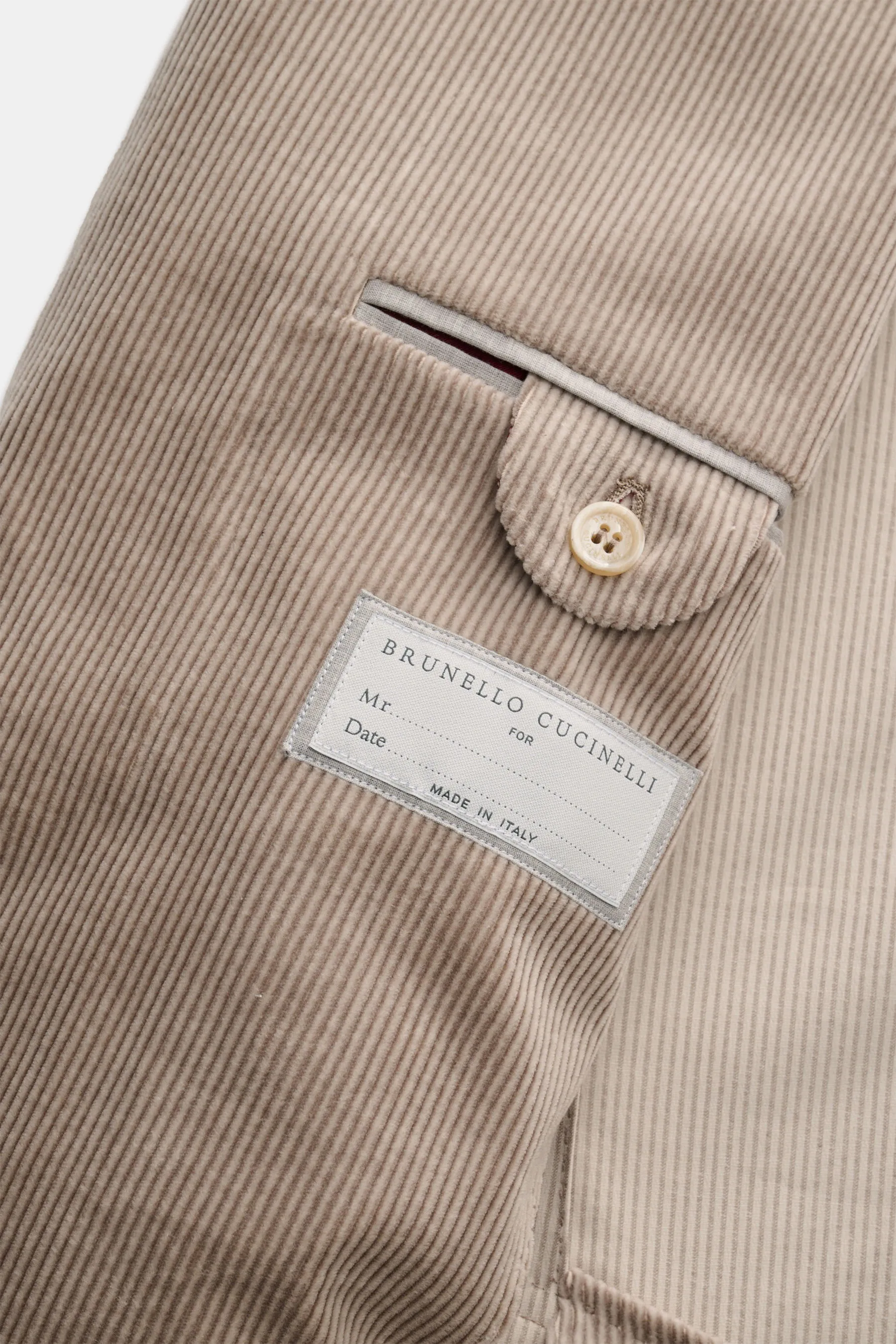 Brunello Cucinelli - Herren - Cordsakko sand – Bild 4