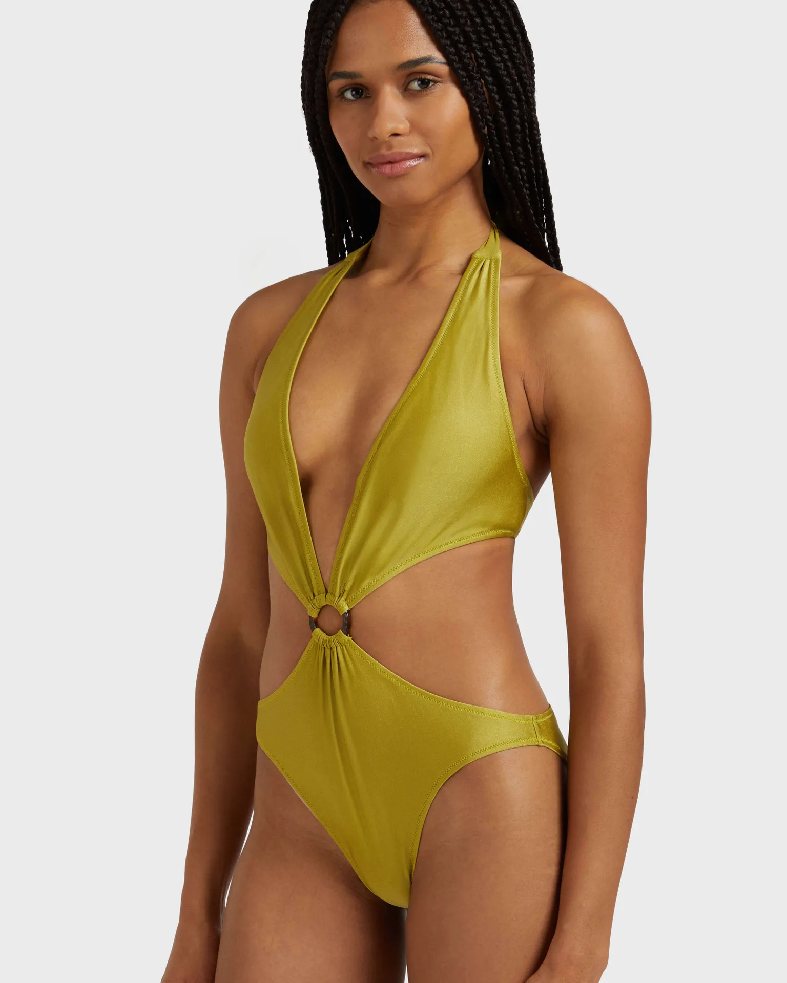 Vilebrequin - Shiny Solid Stretch Trikini Für Damen - Bademode - Fresh - Grün - Größe M – Bild 6
