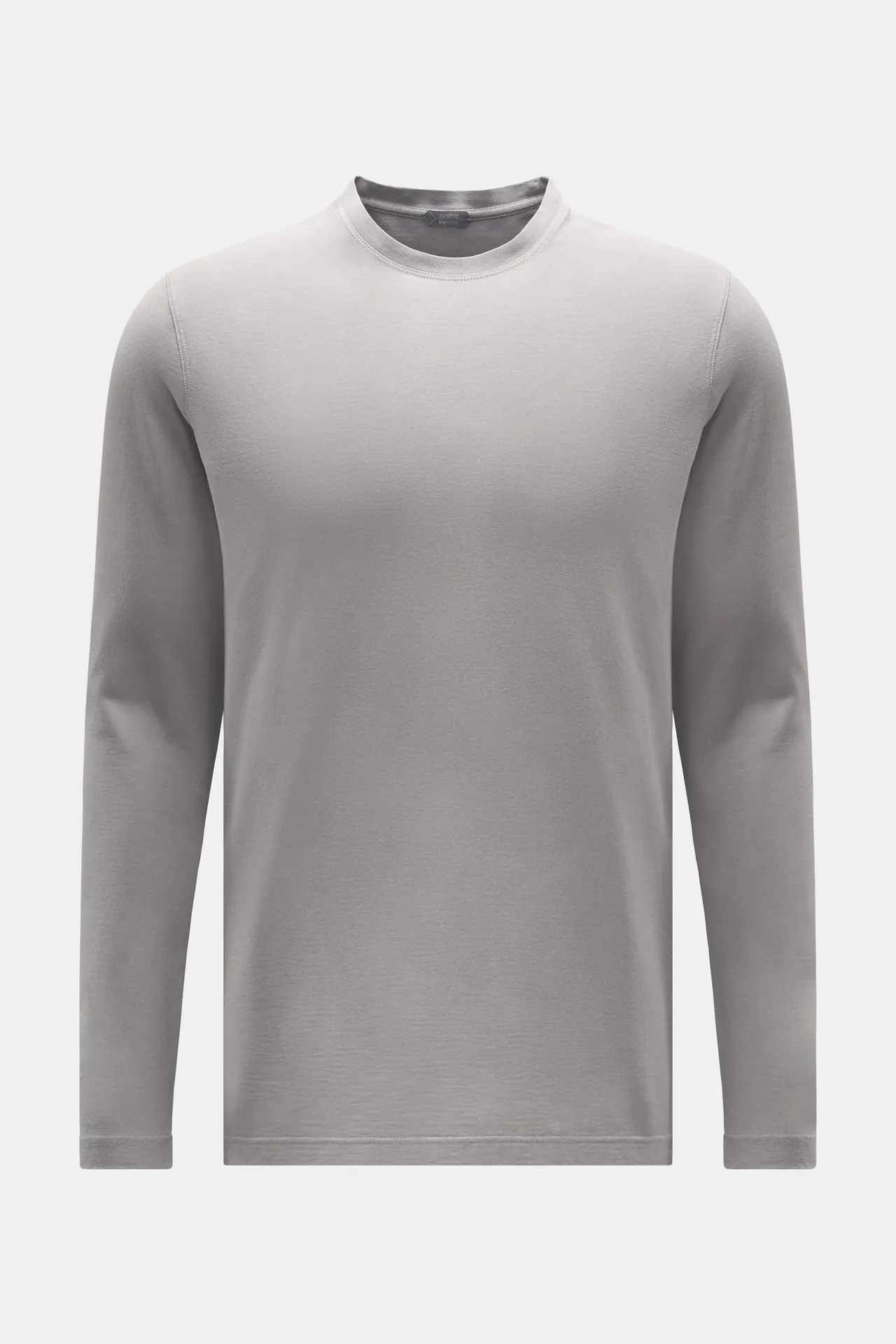 Zanone - Herren - Rundhals-Longsleeve grau Zanone - Herren - Rundhals-Longsleeve grau