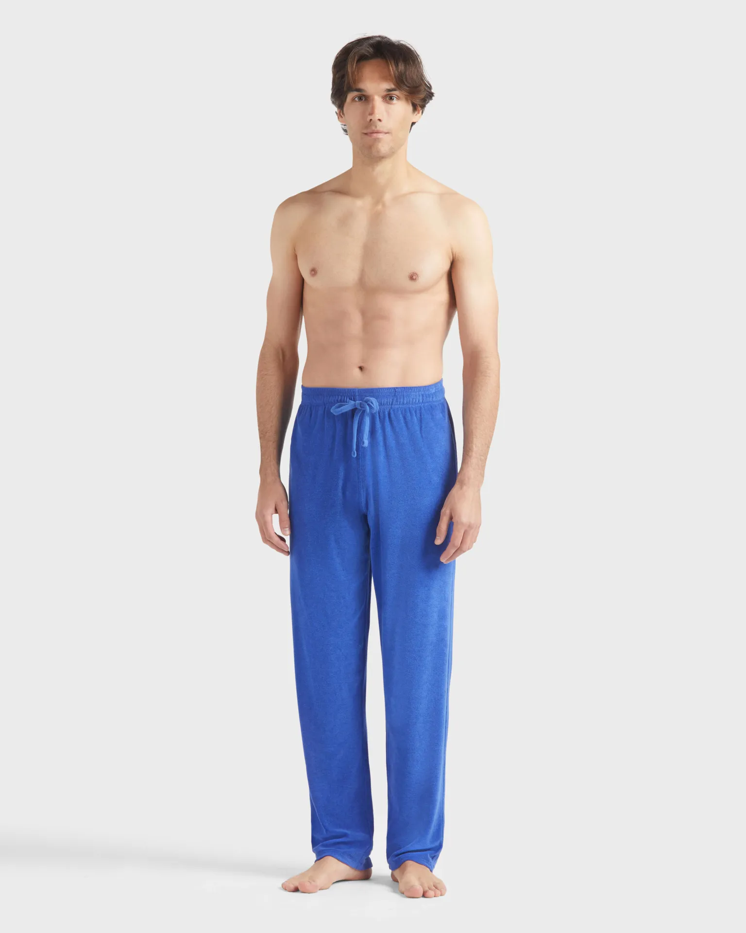 Vilebrequin - Solid Herren Hose Aus Frottee - Hose - Polide - Blau - Größe XXL – Bild 3