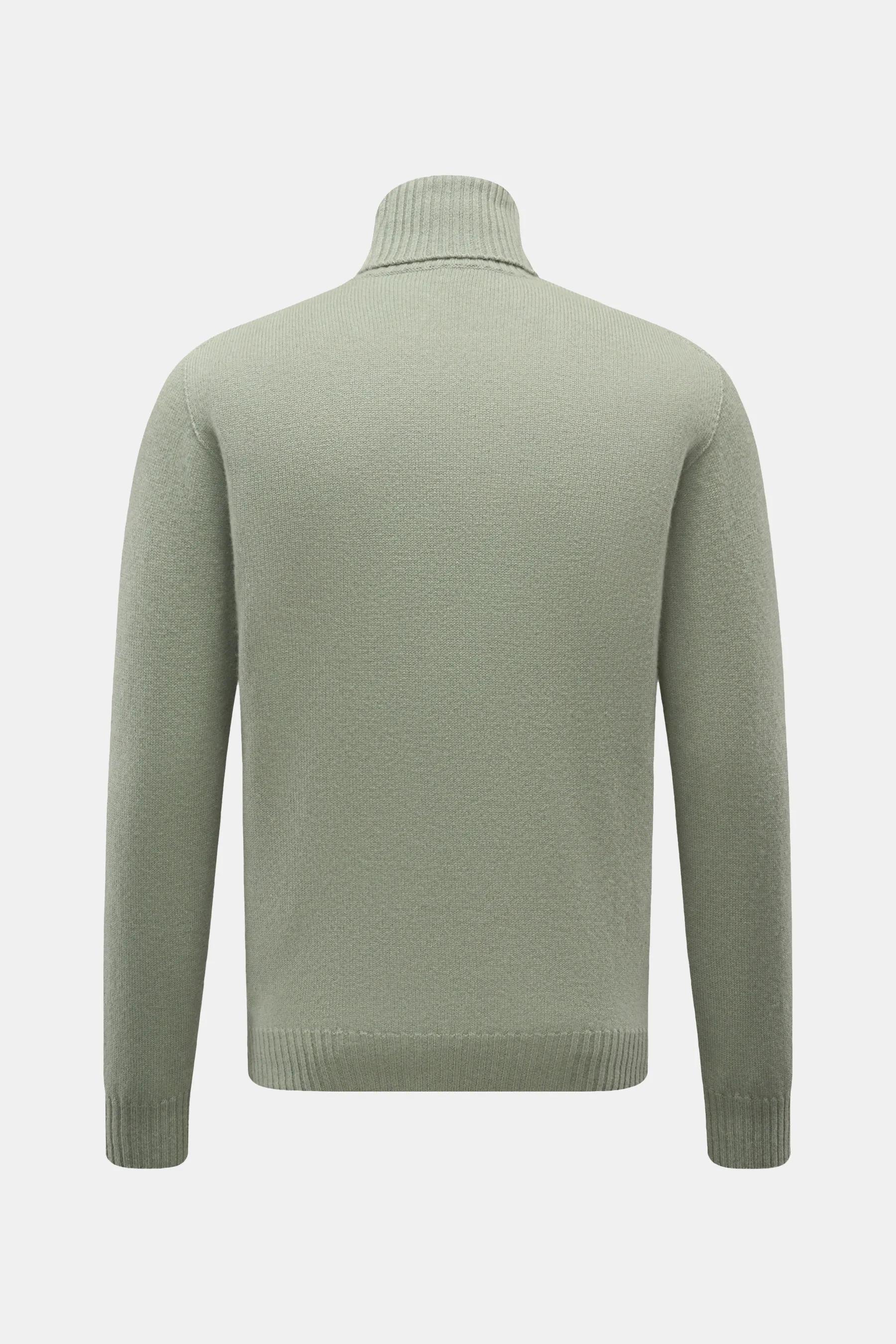 04651/ A trip in a bag - Herren - Cashmere Rollkragenpullover graugrün – Bild 3