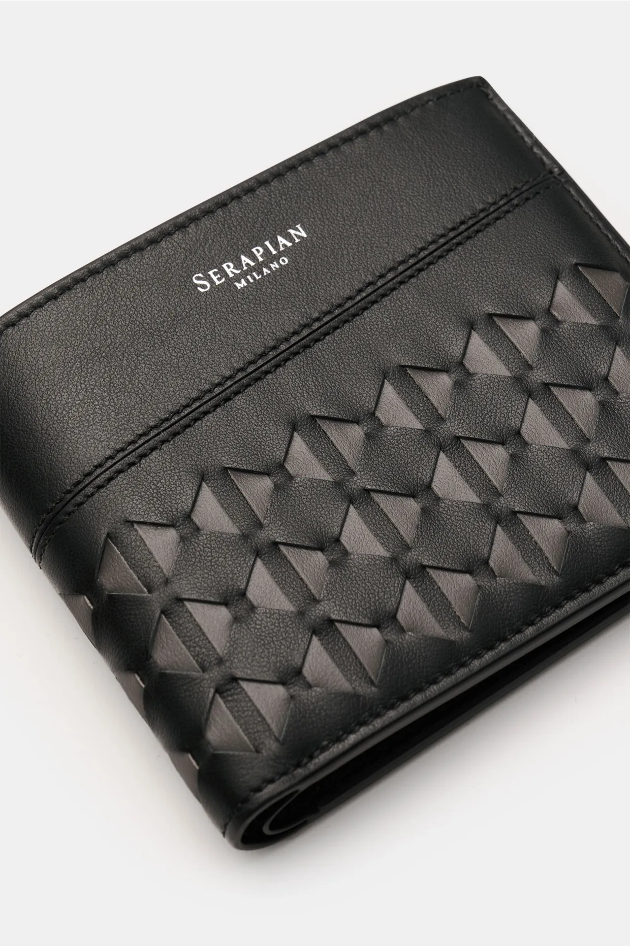 Serapian - Herren - Portemonnaie 'Mosaico' schwarz/dunkelgrau – Bild 2