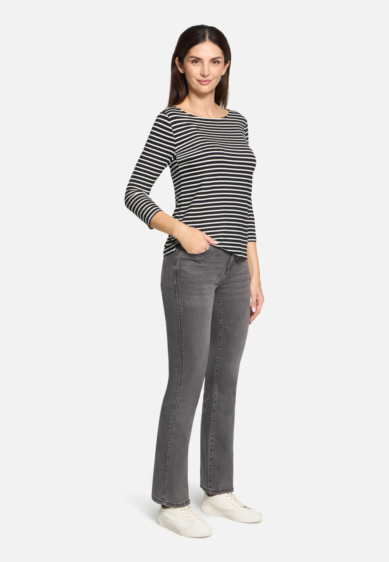 Basic Shirt mit Ringel – Bild 2