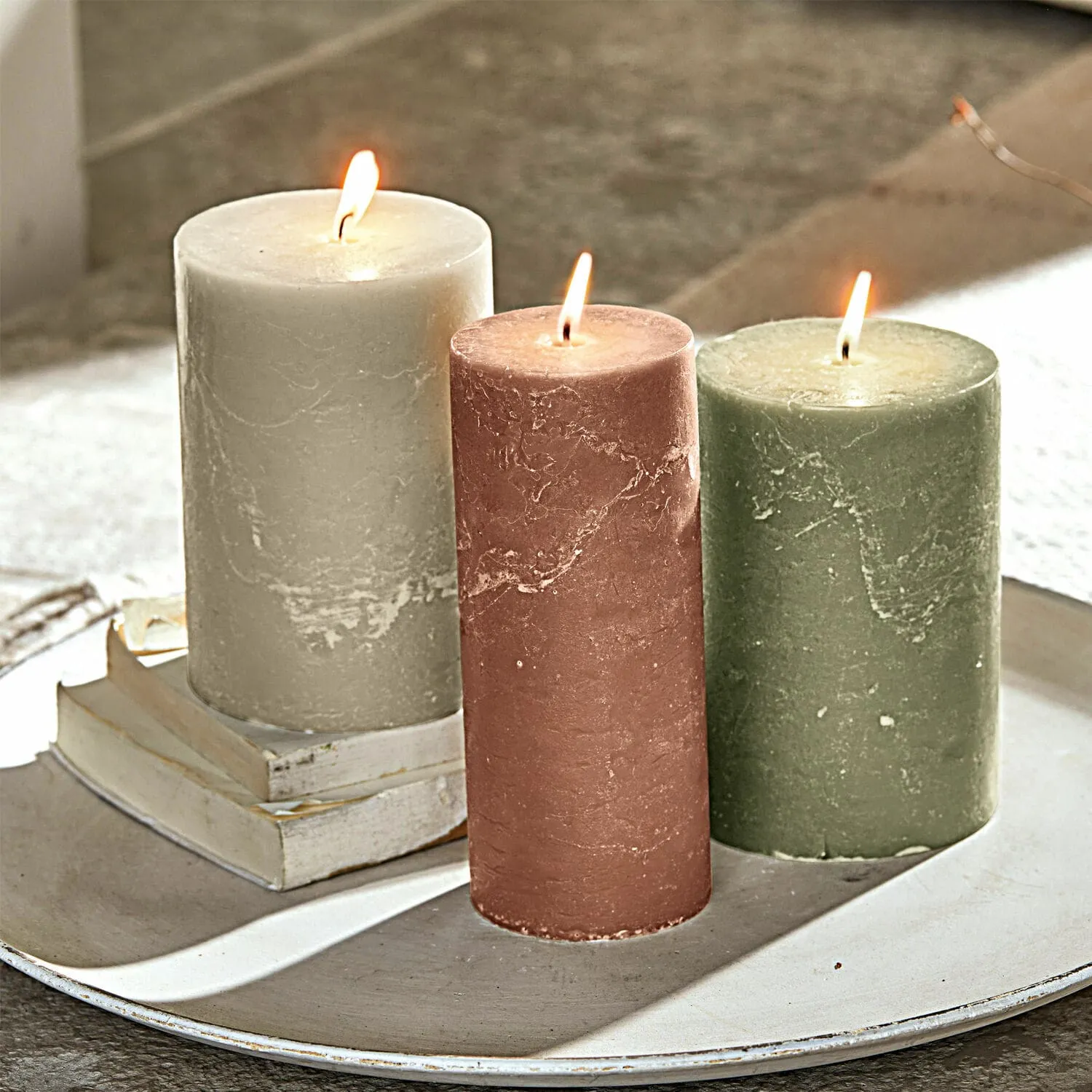Kerze 3er Set Salis – Bild 4