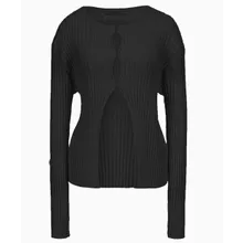 Le17Septembre - LE 17SEPTEMBRE Schwarzer, gerippter Strickcardigan - Größe 36 - multi Le17Septembre - LE 17SEPTEMBRE Schwarzer, gerippter Strickcardigan - Größe 36 - multi