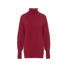 Crush - High-Neck Cashmere Sweater With Ribbed Cuffs - Größe 3 - rot Crush - High-Neck Cashmere Sweater With Ribbed Cuffs - Größe 3 - rot