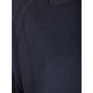 Daniele Fiesoli - Raglan Sleeve Long-Sleeve Polo Shirt With Classic - Größe M - blau