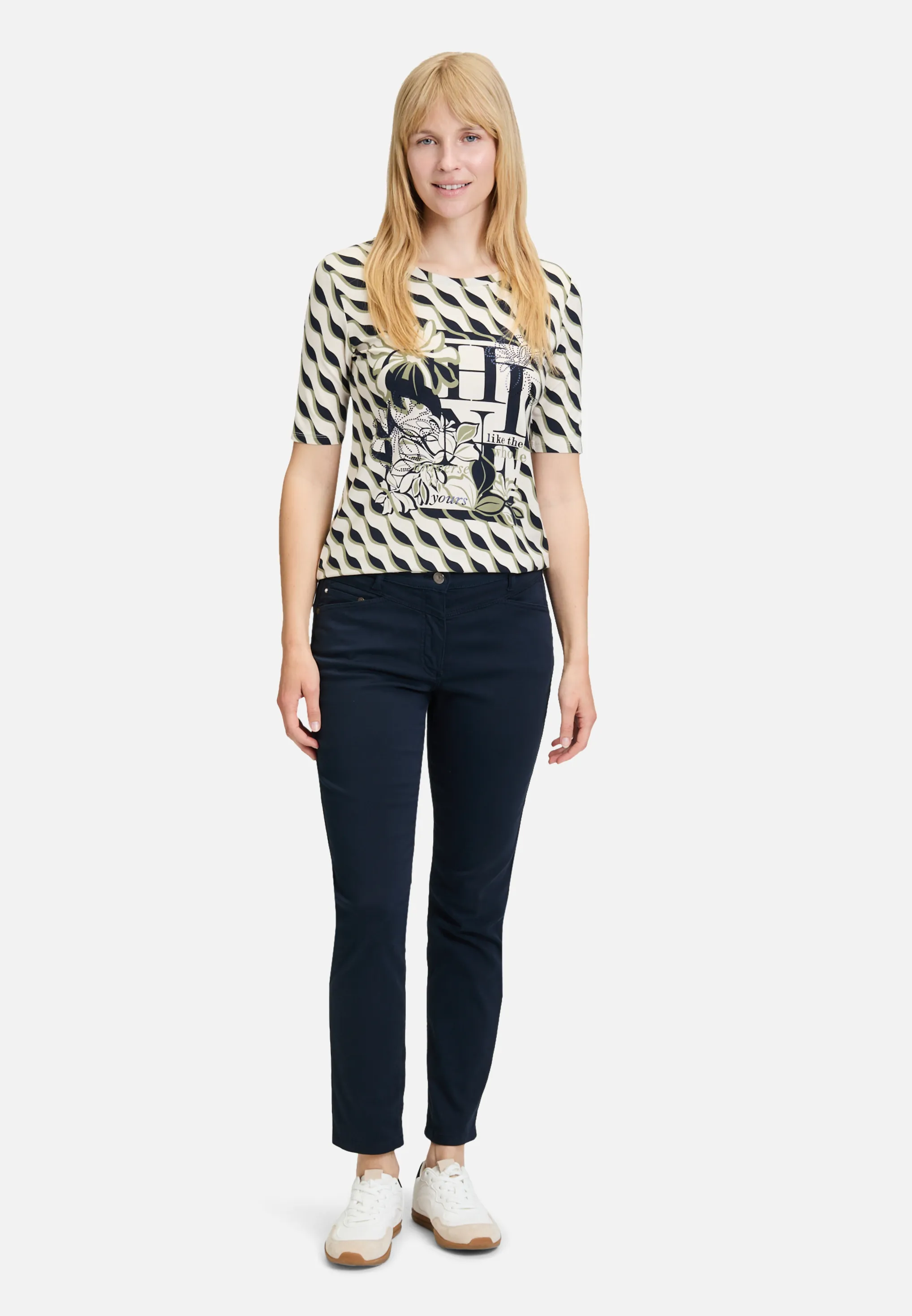 Basic Shirt mit Print – Bild 2