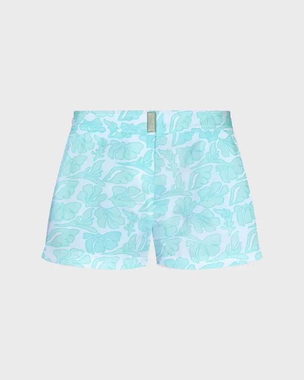 Vilebrequin - Seashells Badeshorts Mit Flachem Bund Für Damen - Shorty - Ferise - Weiss - Größe S Vilebrequin - Seashells Badeshorts Mit Flachem Bund Für Damen - Shorty - Ferise - Weiss - Größe S
