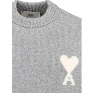 AMI Paris - Sweaters Grey - Größe L - grau