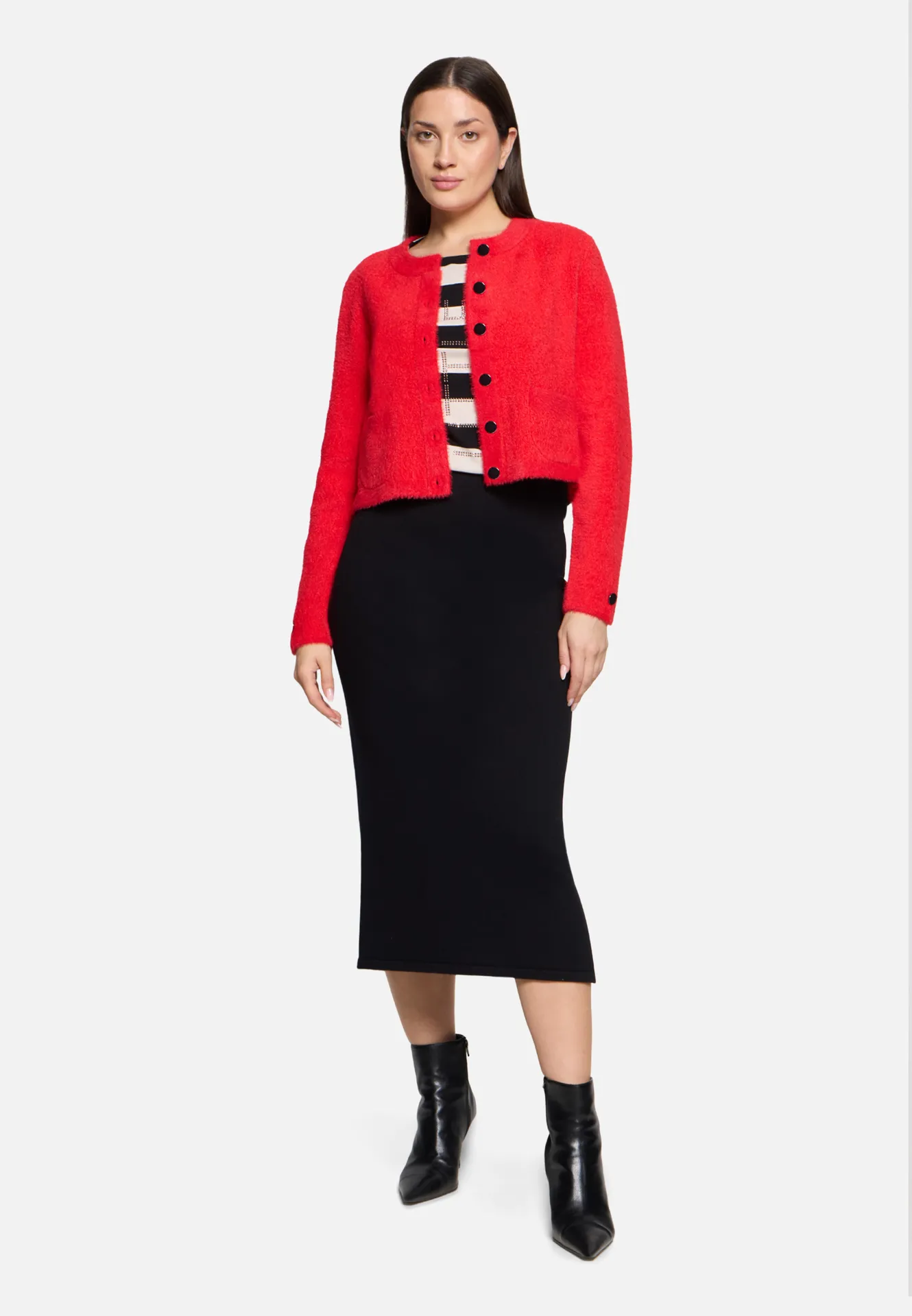 Strick-Cardigan mit aufgesetzten Taschen – Bild 2