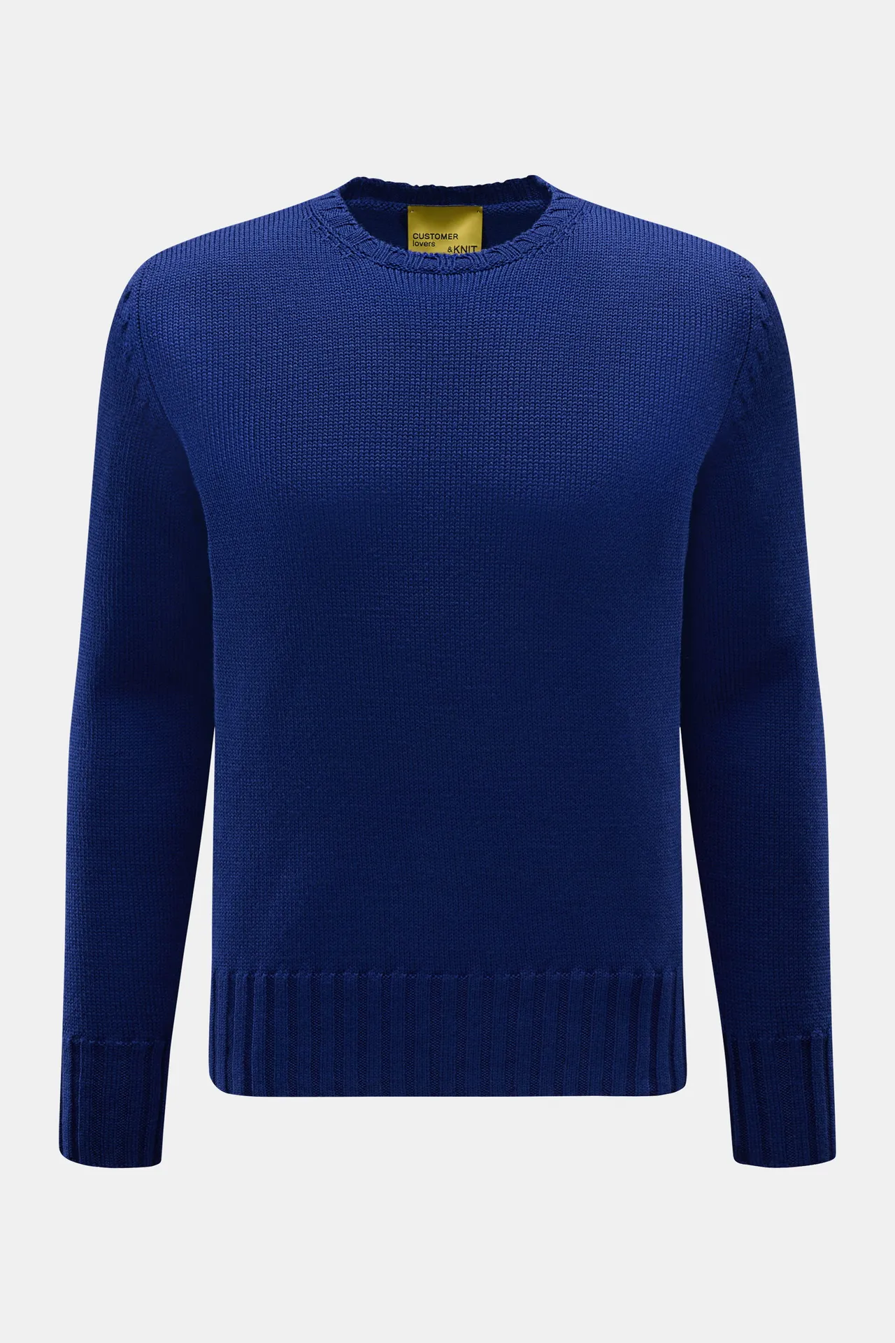 B.F. Knitwear - Herren - Merino Rundhalspullover dunkelblau B.F. Knitwear - Herren - Merino Rundhalspullover dunkelblau
