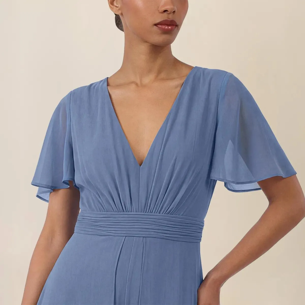 Apart - Chiffonoverall - Größe 38 - blau – Bild 3