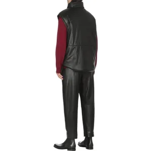 Nanushka - Padded Turtleneck Vest With Glossy Finish - Größe L - schwarz
