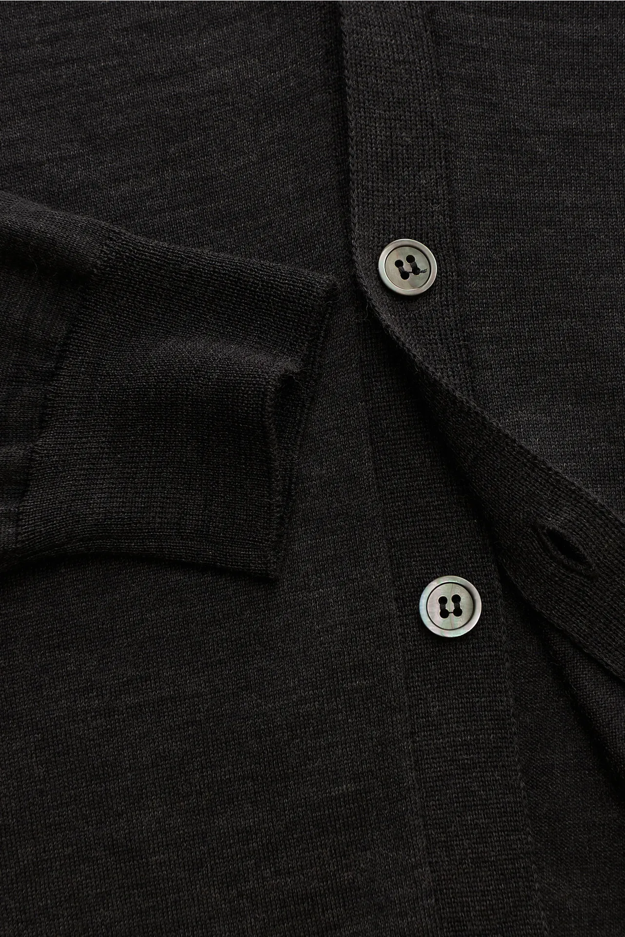 Filippo de Laurentiis - Herren - Cardigan anthrazit meliert – Bild 3