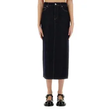Moschino - Classic High-Waisted Long Denim Skirt - Größe 42 - blau Moschino - Classic High-Waisted Long Denim Skirt - Größe 42 - blau
