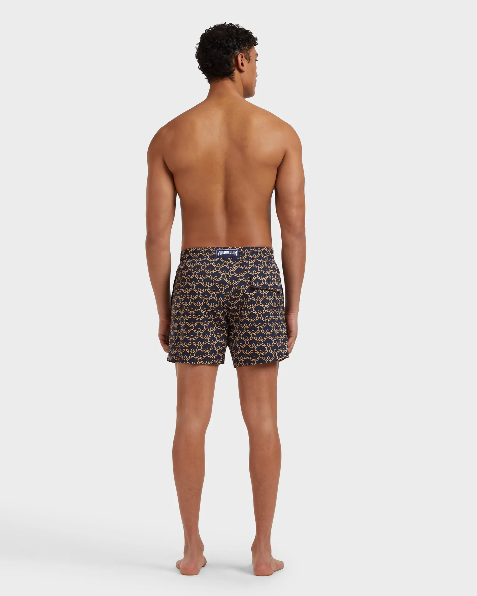 Vilebrequin - Turtles Chain Stretch-badeshorts Für Herren - Bademode - Monrise - Blau - Größe M – Bild 4