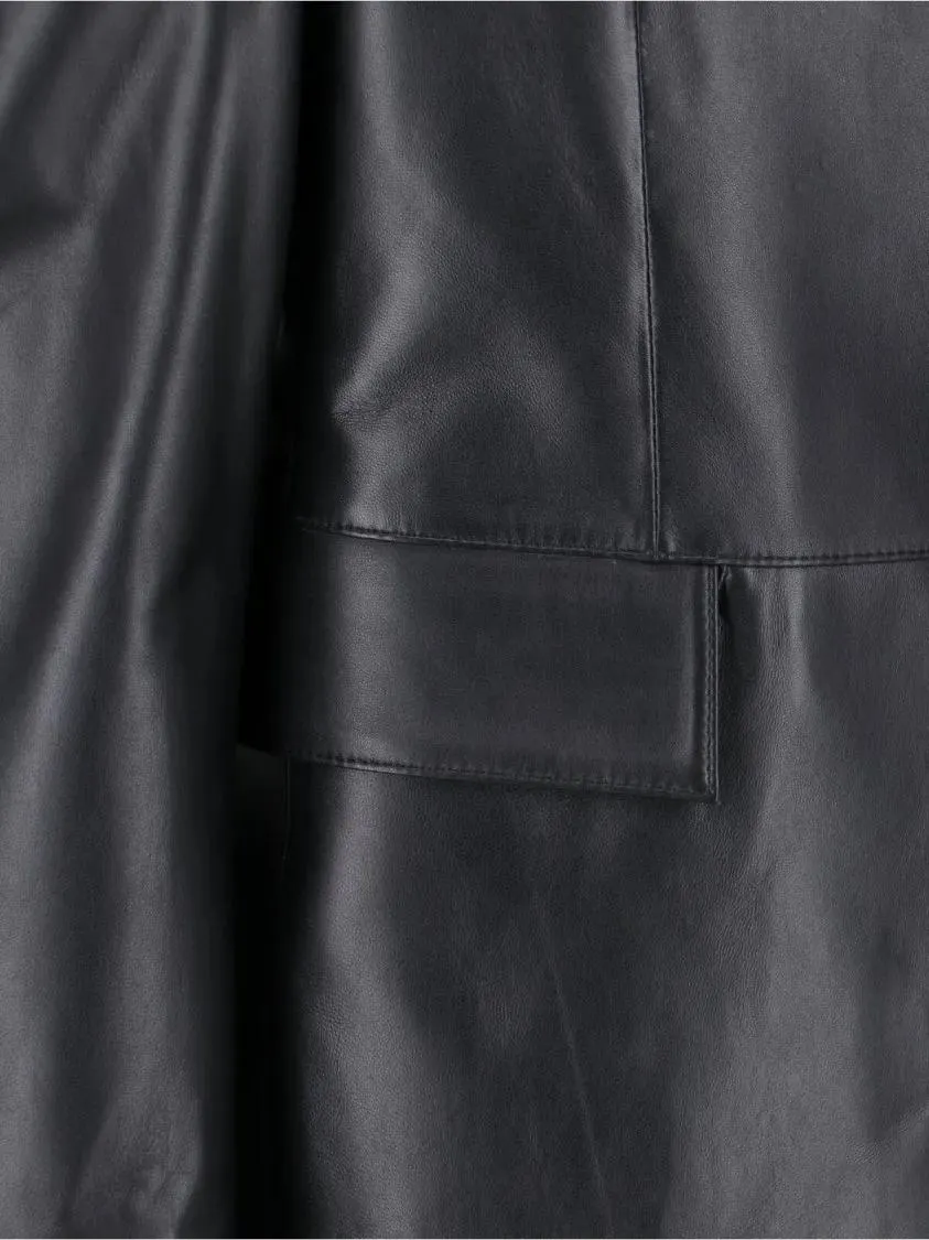 Tony Wack - Leather Single-Breasted Jacket – Black - Größe S - schwarz – Bild 4